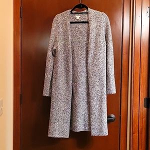 Size S Jcrew Pepper Grey long Cardigan